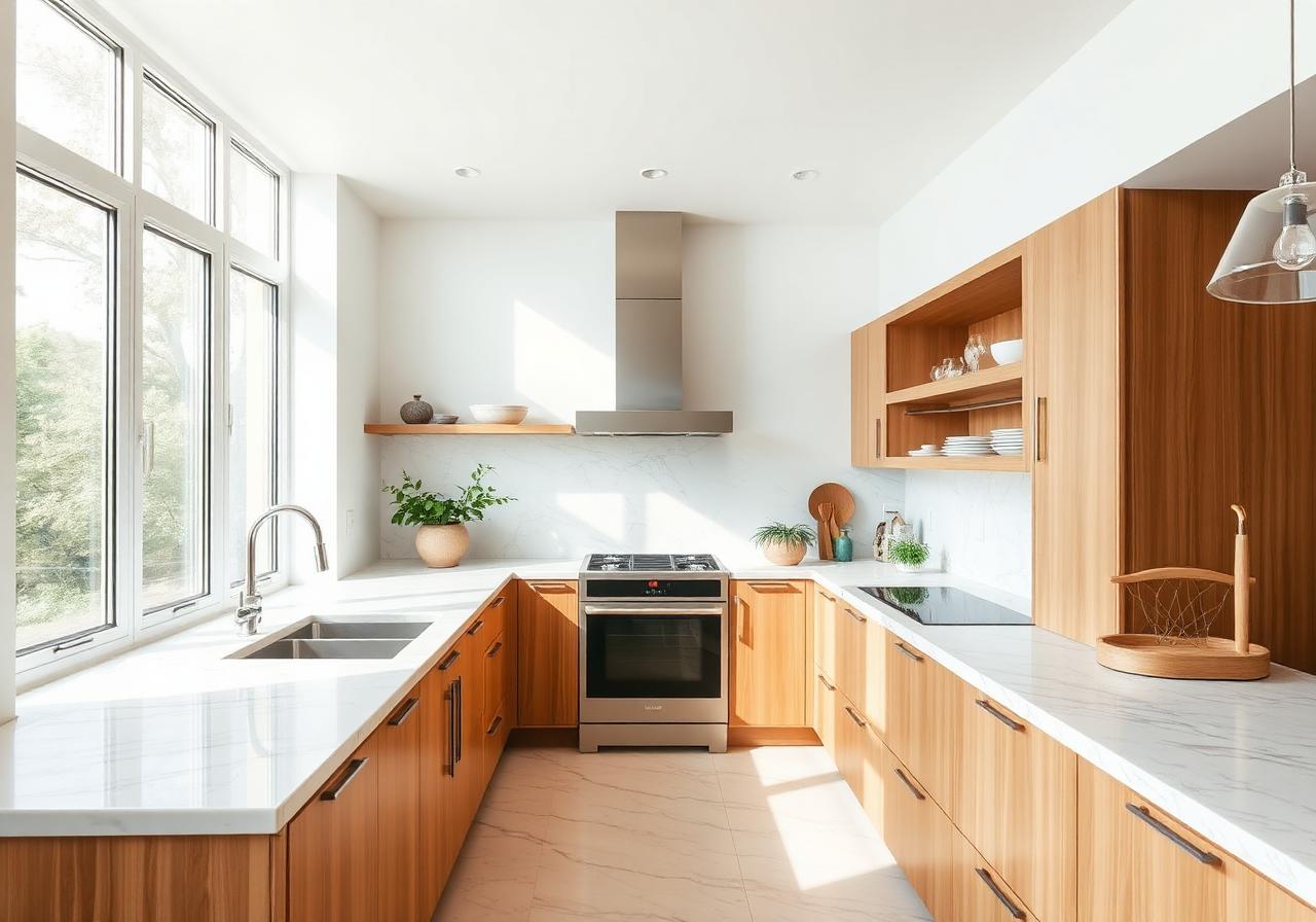 Bright fresh kitchen after a Small Touches deep clean